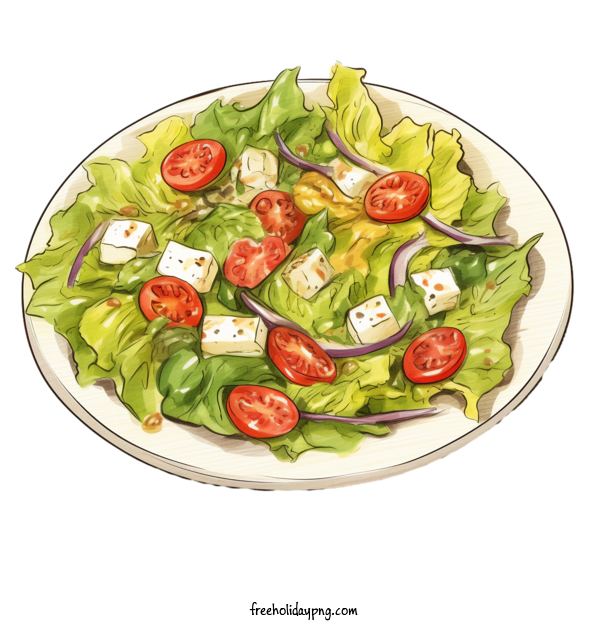 Transparent salad salad salad vegetables for salad for Salad