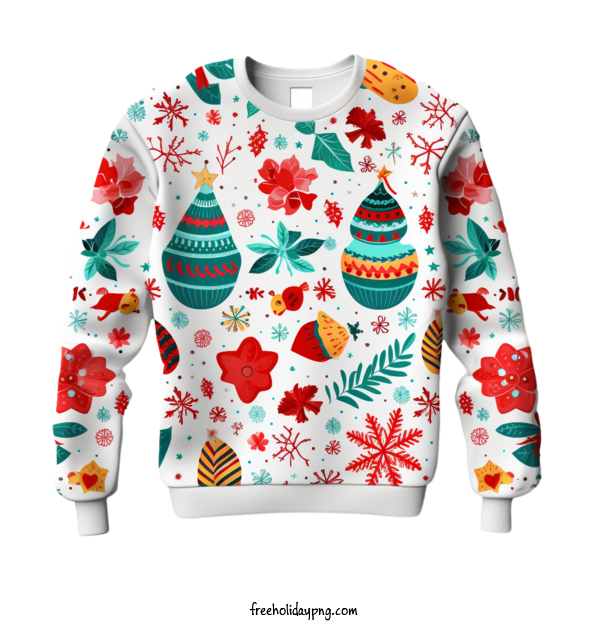 Transparent Christmas Christmas Sweater holiday ornament for Christmas Sweater for Christmas
