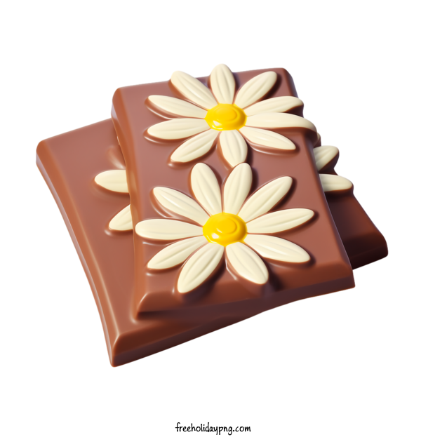 Transparent International Chocolate Day Chocolate flower daisy for Chocolate Day for International Chocolate Day
