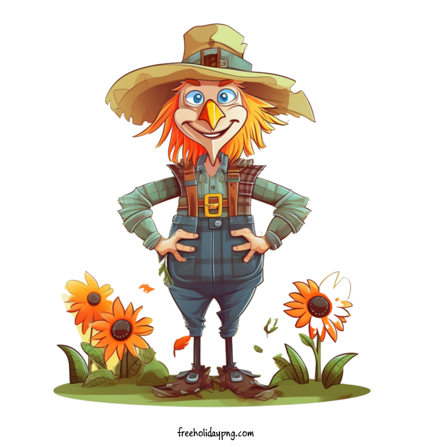 Transparent Halloween Scarecrow clown farmer for Scarecrow for Halloween