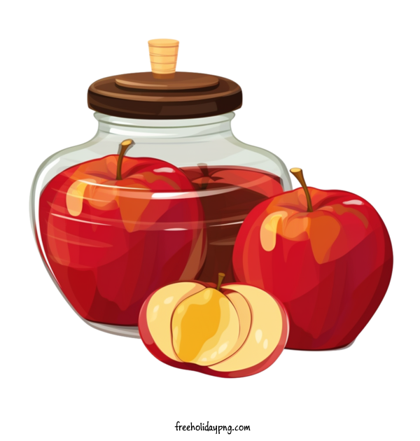 Transparent Jewish New Year Jewish New Year Rosh Hashanah apple for Rosh Hashanah for Jewish New Year