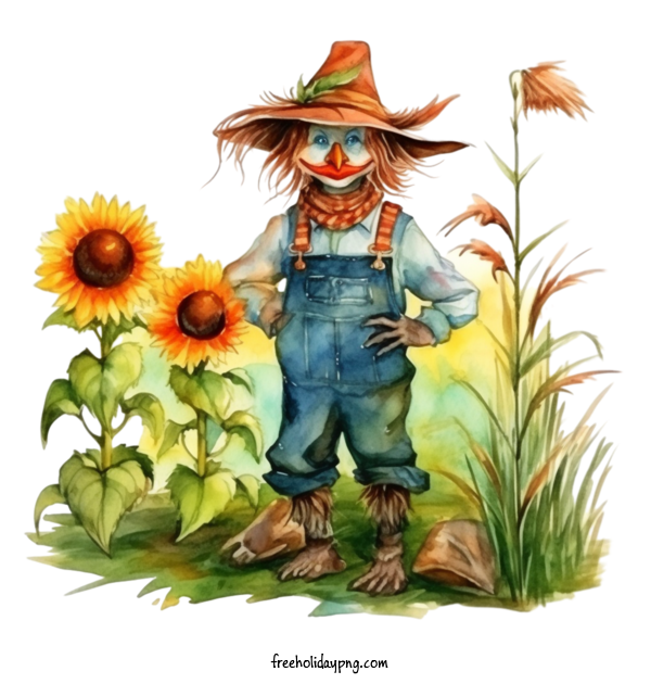 Transparent Halloween Scarecrow clown scarecrow for Scarecrow for Halloween