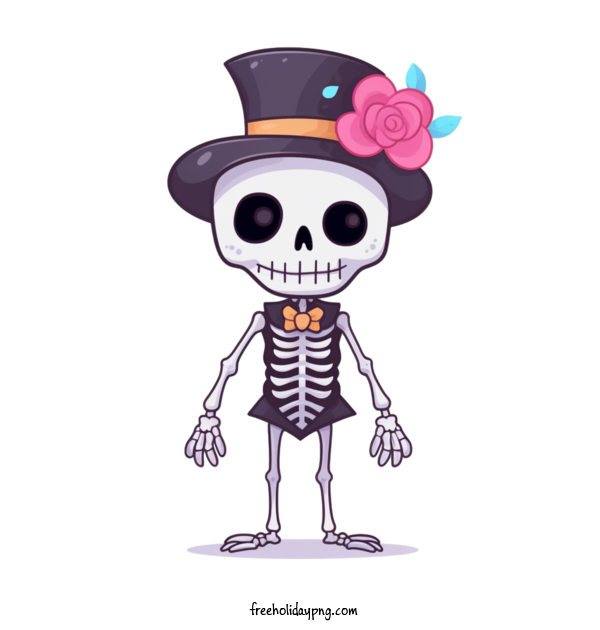 Transparent Halloween Skeleton skeleton skeleton in a hat for Skeleton for Halloween