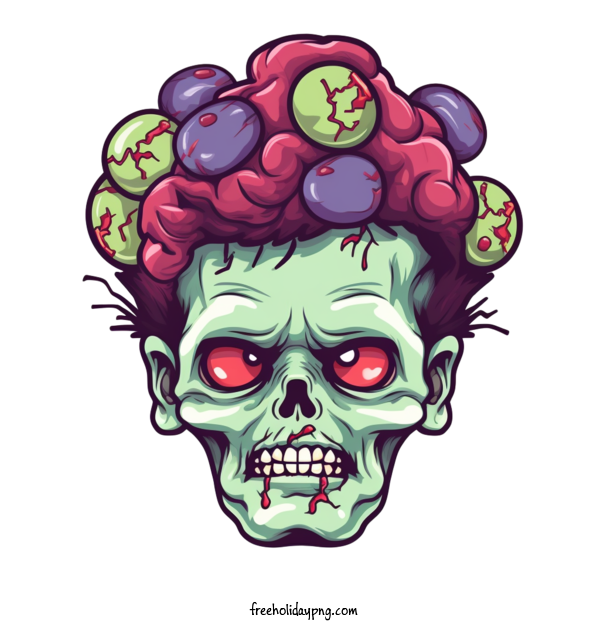 Transparent Halloween Zombie zombie skull for Zombie for Halloween