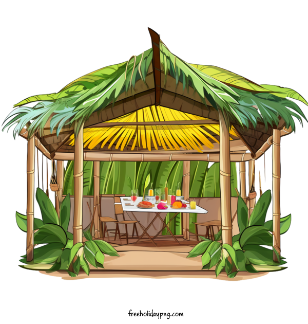 Transparent Sukkot Sukkot tropical hut for Happy Sukkot for Sukkot