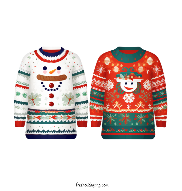 Transparent Christmas Christmas Sweater snowman sweater for Christmas Sweater for Christmas