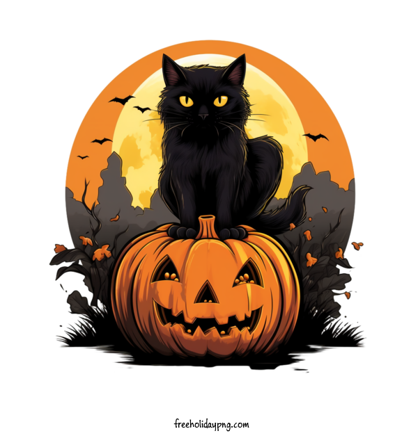 Transparent Halloween Black Cats cat black cat for Black Cats for Halloween