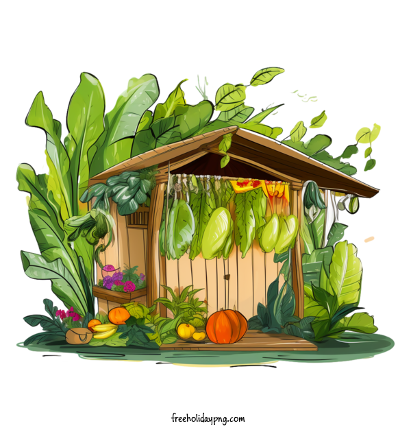 Transparent Sukkot Sukkot garden shed vegetables for Happy Sukkot for Sukkot