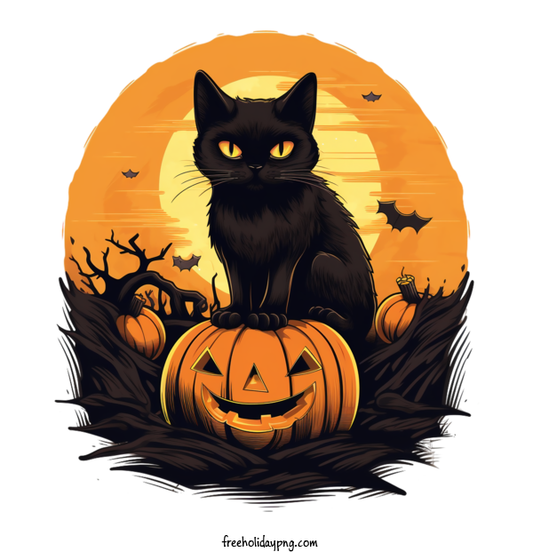 Transparent Halloween Black Cats cat black for Black Cats for Halloween