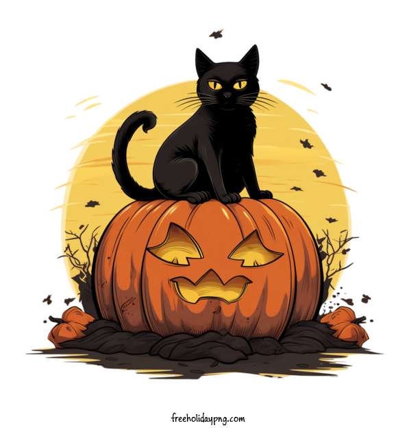 Transparent Halloween Black Cats halloween cat for Black Cats for Halloween