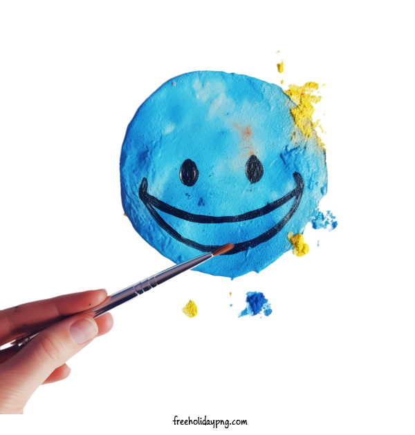Transparent World Smile Day World Smile Day smiley face blue for Smile Day for World Smile Day