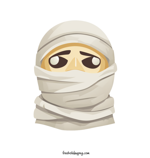 Transparent Halloween Mummy Arab Hijab for Mummy for Halloween