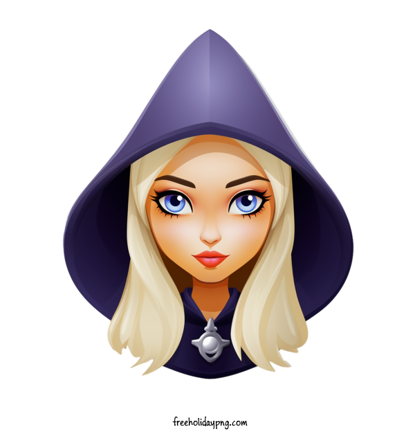 Transparent Halloween Witch witch hooded for Witch for Halloween