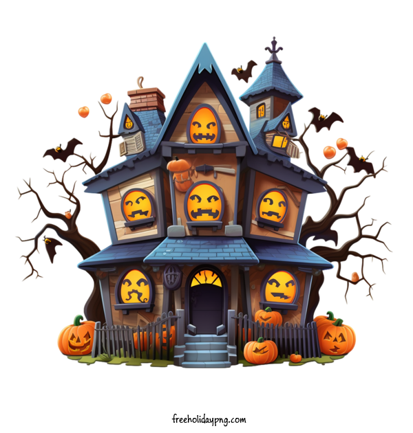 Transparent Halloween Halloween Haunted House gothic spooky for Halloween Haunted House for Halloween