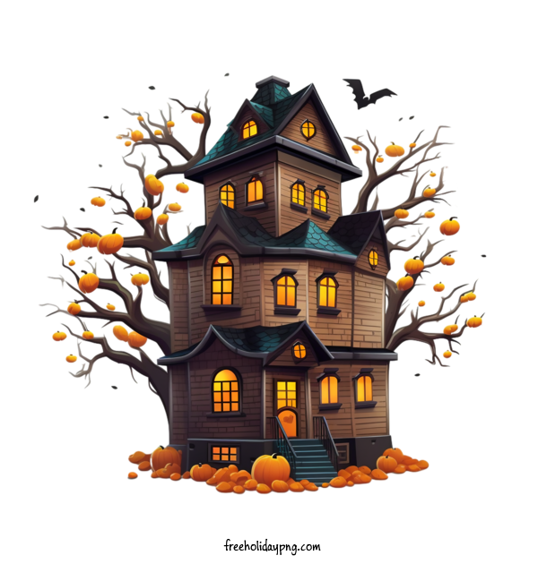 Transparent Halloween Halloween Haunted House ghost house halloween for Halloween Haunted House for Halloween