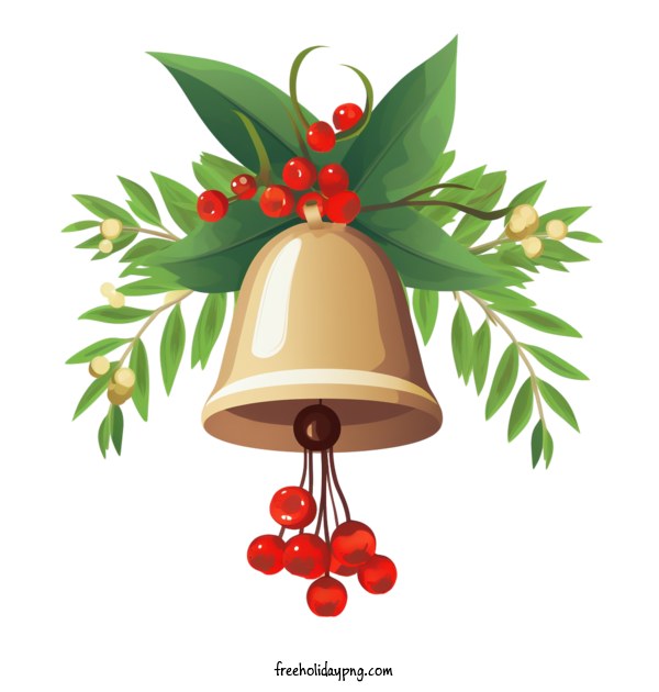 Transparent Christmas Jingle Bells Christmas bell holly for Jingle Bells for Christmas