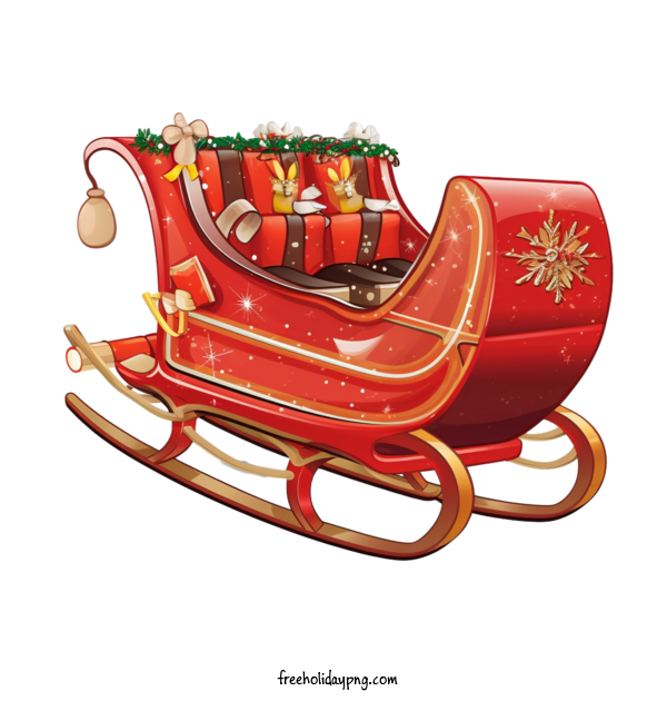 Transparent Christmas Sled sleigh sled for Sled for Christmas