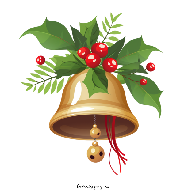 Transparent Christmas Jingle Bells bell holly for Jingle Bells for Christmas