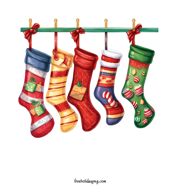 Transparent Christmas Christmas Stocking Christmas socks red and green socks for Christmas Stocking for Christmas