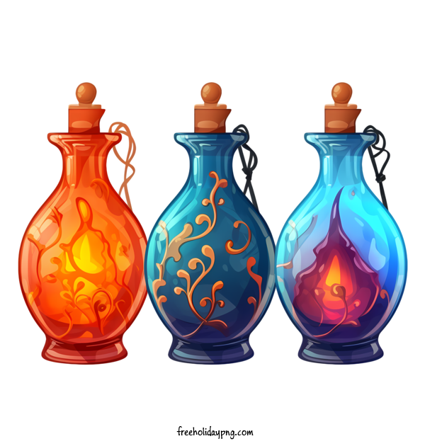 Transparent halloween magic potion flame liquid for magic potion for Halloween