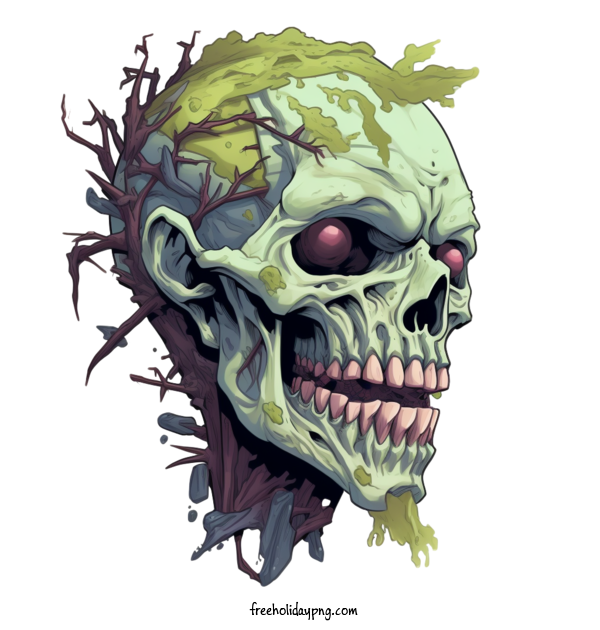 Transparent Halloween Zombie Skeleton Skull for Zombie for Halloween