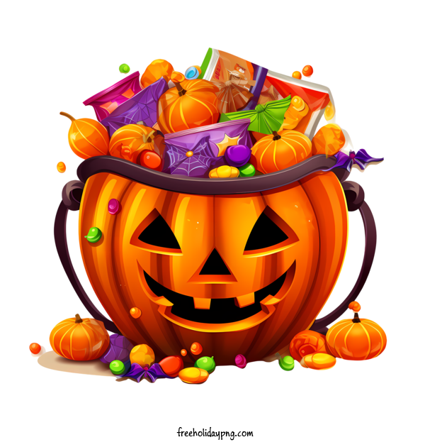 Transparent Halloween Jack O Lantern candy halloween for Jack O Lantern for Halloween