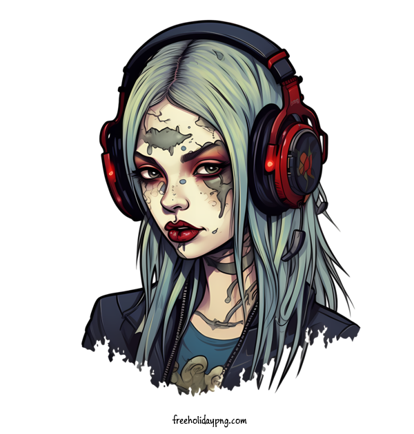 Transparent Halloween zombie zombie gamer for zombie for Halloween