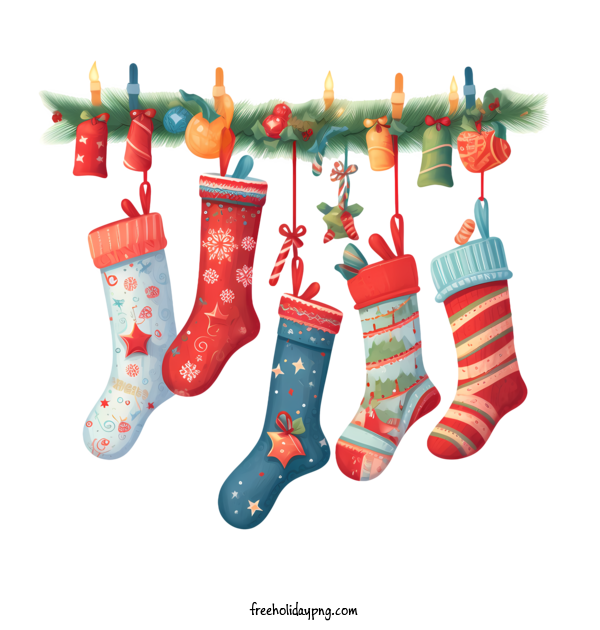 Transparent Christmas Christmas Stocking christmas socks christmas gifts for Christmas Stocking for Christmas