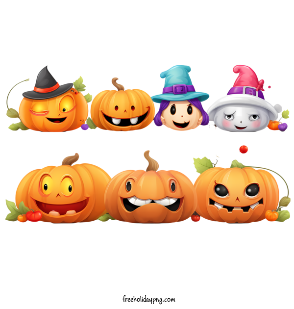 Transparent Halloween Jack O Lantern witch pumpkin for Jack O Lantern for Halloween