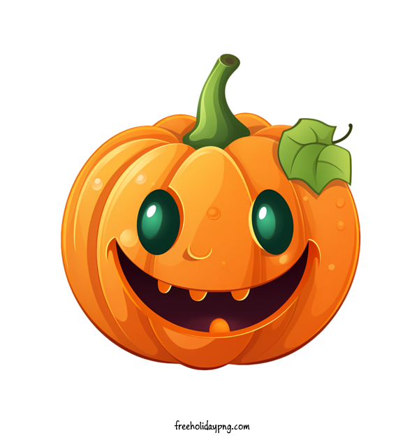 Transparent Halloween Jack O Lantern smiling pumpkin cute pumpkin for Jack O Lantern for Halloween