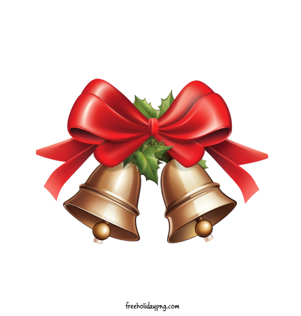Transparent Christmas Jingle Bells bell bow for Jingle Bells for Christmas