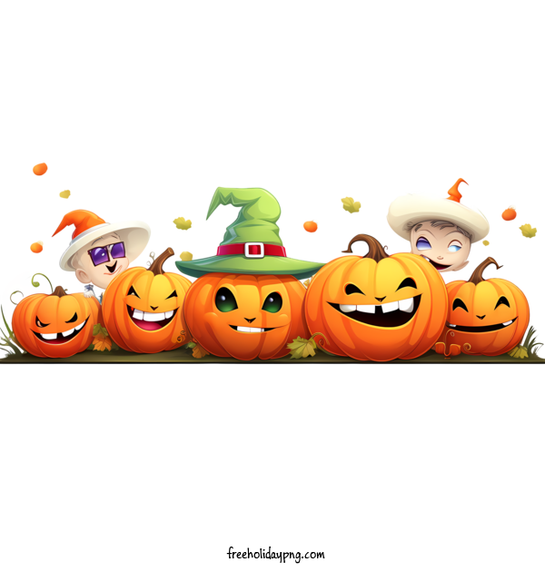 Transparent Halloween Jack O Lantern scary pumpkins for Jack O Lantern for Halloween