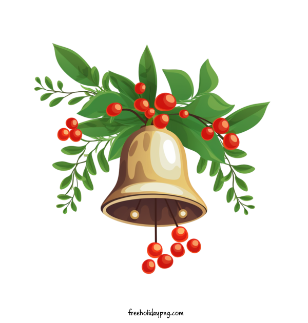 Transparent Christmas Jingle Bells bell berries for Jingle Bells for Christmas