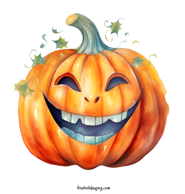 Transparent Halloween Jack O Lantern pumpkin smile for Jack O Lantern for Halloween