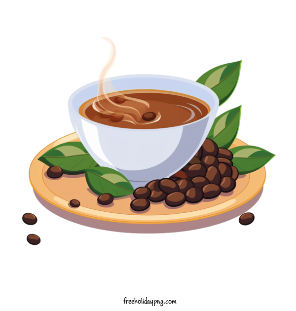 Transparent Coffee Day International Coffee Day cup of coffee coffee beans for International Coffee Day for Coffee Day