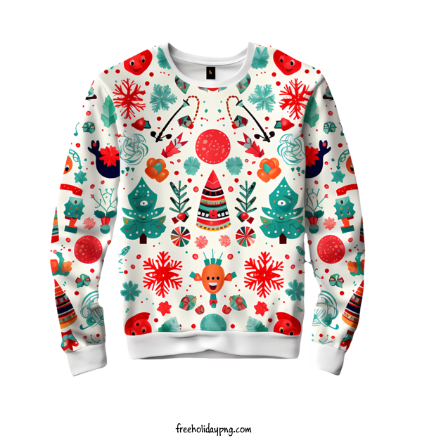 Transparent Christmas Christmas Sweater Christmas sweater Printed design for Christmas Sweater for Christmas