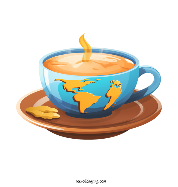 Transparent Coffee Day International Coffee Day coffee cup earth globe for International Coffee Day for Coffee Day