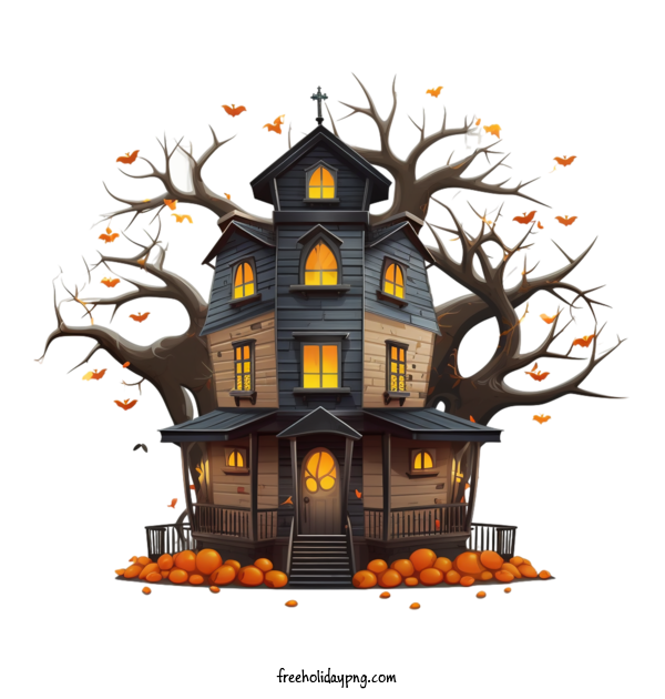 Transparent Halloween Halloween Haunted House halloween haunted house for Halloween Haunted House for Halloween
