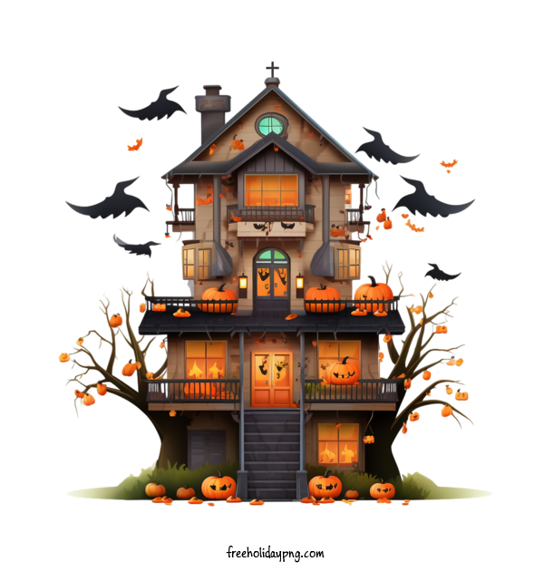 Transparent Halloween Halloween Haunted House haunted house halloween for Halloween Haunted House for Halloween