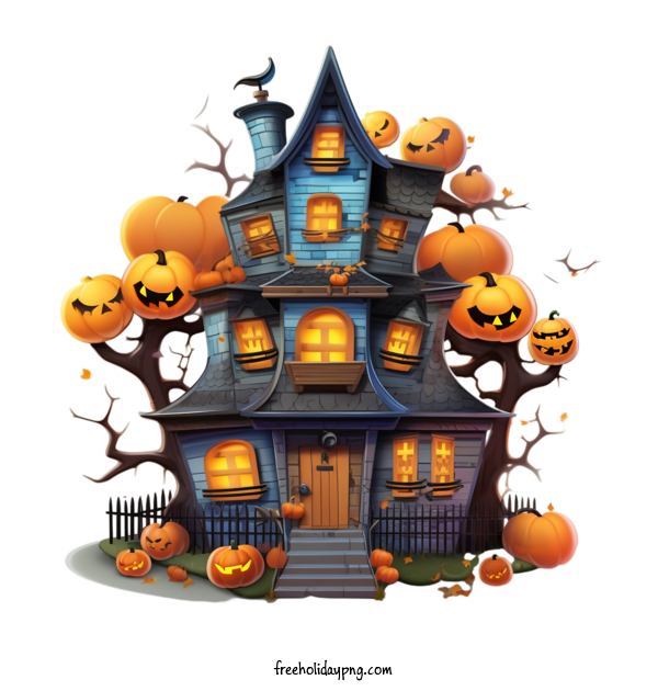 Transparent Halloween Halloween Haunted House house ghosts for Halloween Haunted House for Halloween