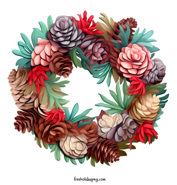 Transparent Christmas Christmas Wreath flower wreath floral wreath for Christmas Wreath for Christmas