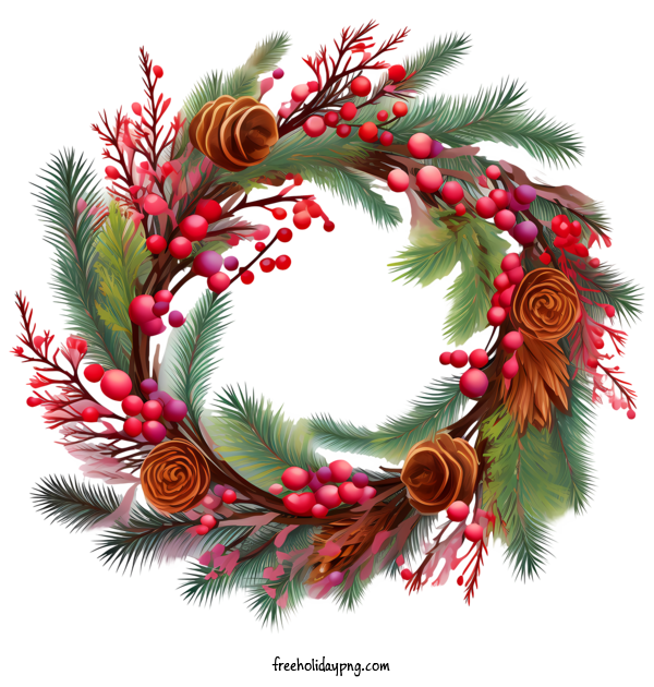 Transparent Christmas Christmas Wreath wreath berries for Christmas Wreath for Christmas