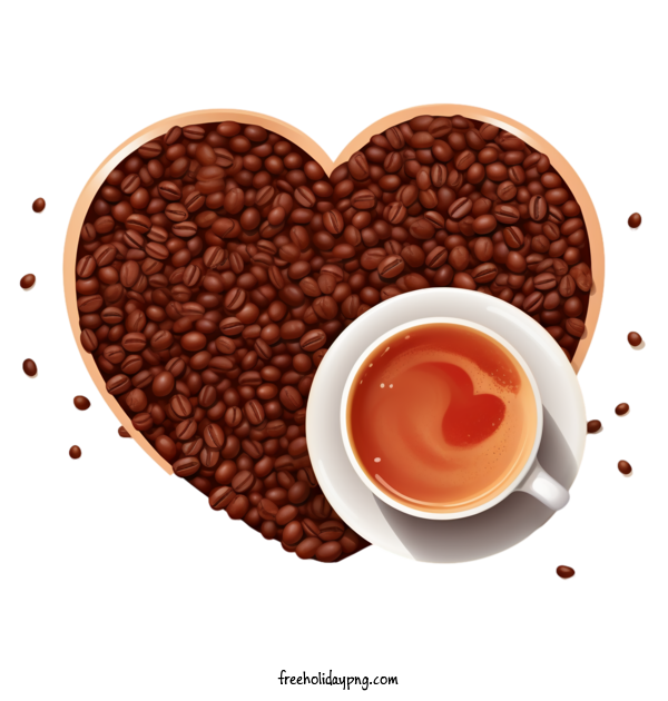 Transparent Coffee Day International Coffee Day coffee heart shape for International Coffee Day for Coffee Day