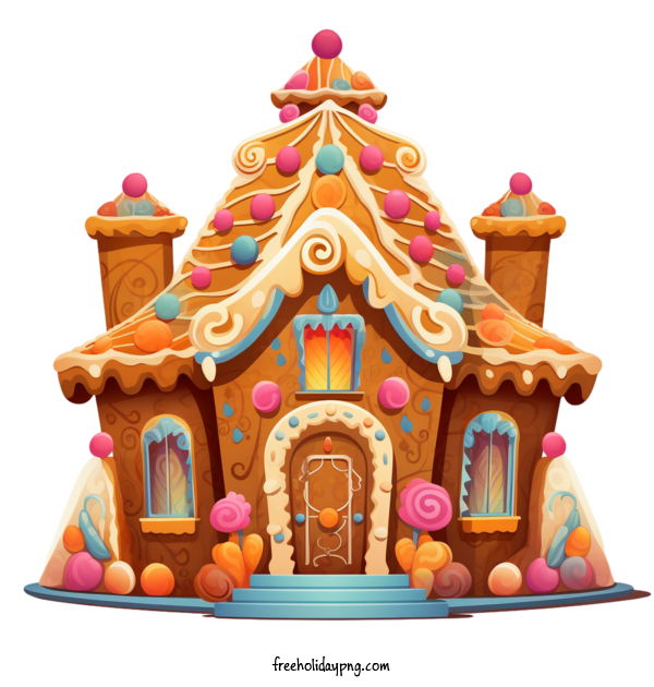 Transparent Christmas Christmas Gingerbread gingerbread house candy house for Christmas Gingerbread for Christmas