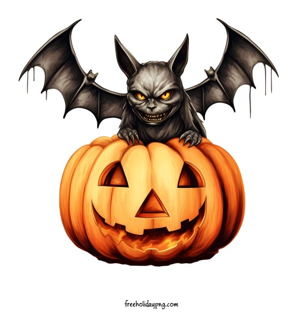 Transparent Halloween Halloween Bats bat jack o'lantern for Halloween Bats for Halloween