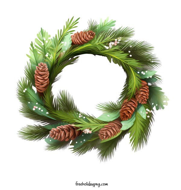 Transparent Christmas Christmas Wreath wreath pinecones for Christmas Wreath for Christmas