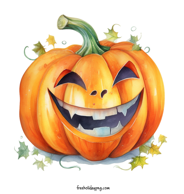 Transparent Halloween Halloween Jack O Lantern smiling pumpkin for Jack O Lantern for Halloween