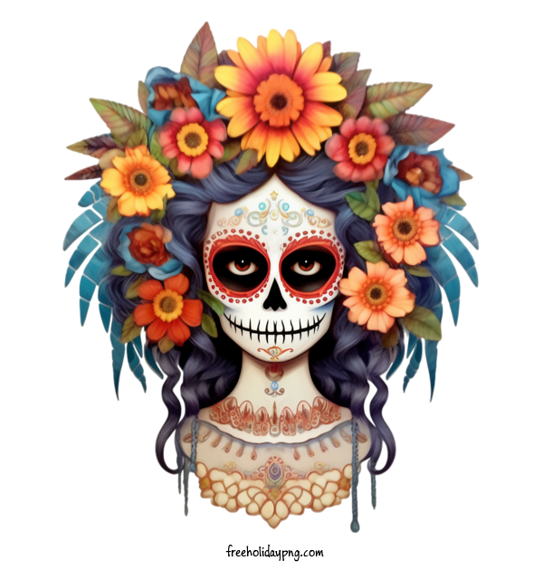 Transparent Day of the Dead Skelita Calaveras Calavera Day of the Dead for Skelita Calaveras for Day Of The Dead