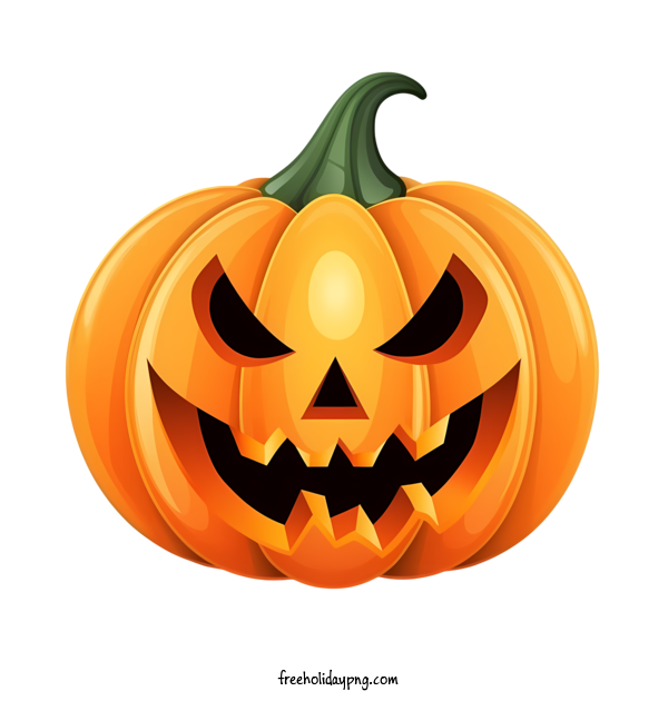 Transparent Halloween Jack O Lantern orange pumpkin for Jack O Lantern for Halloween