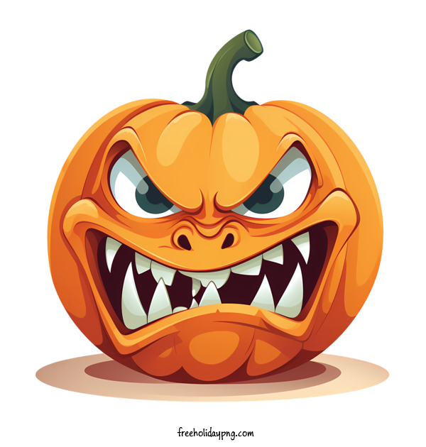 Transparent Halloween Jack O Lantern smiling pumpkin scary pumpkin for Jack O Lantern for Halloween